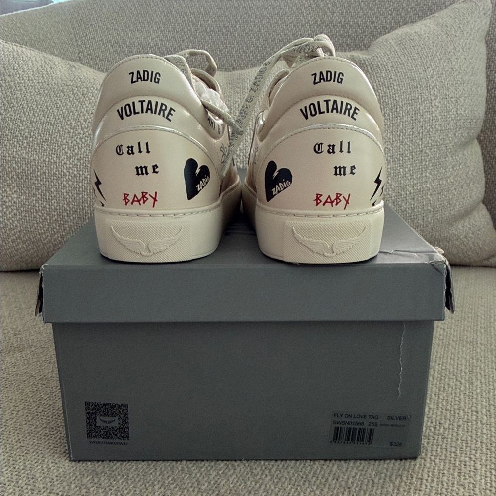 Zadig & Voltaire Fly on Love Sneakers - Picture 6 of 11